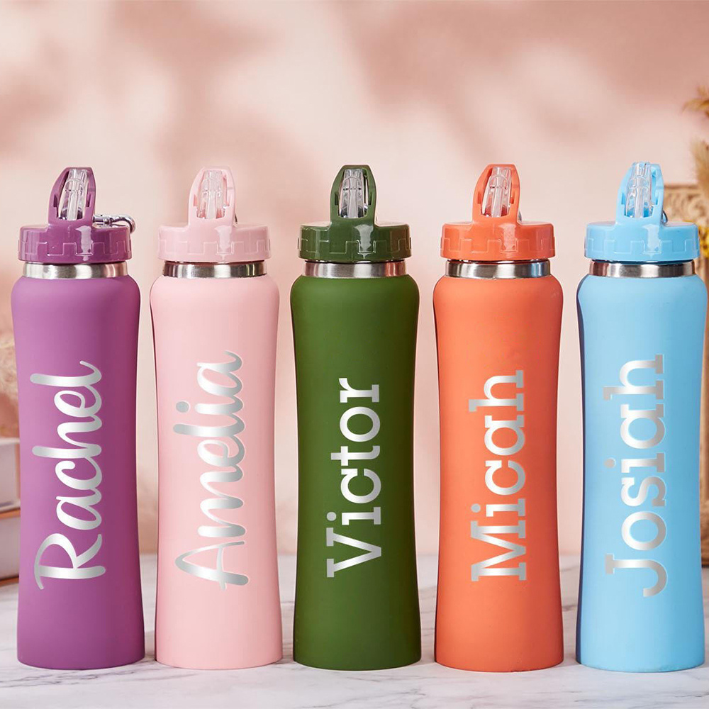 Sports Equipment Names - Personalized Name Stainless Steel Water Bottle