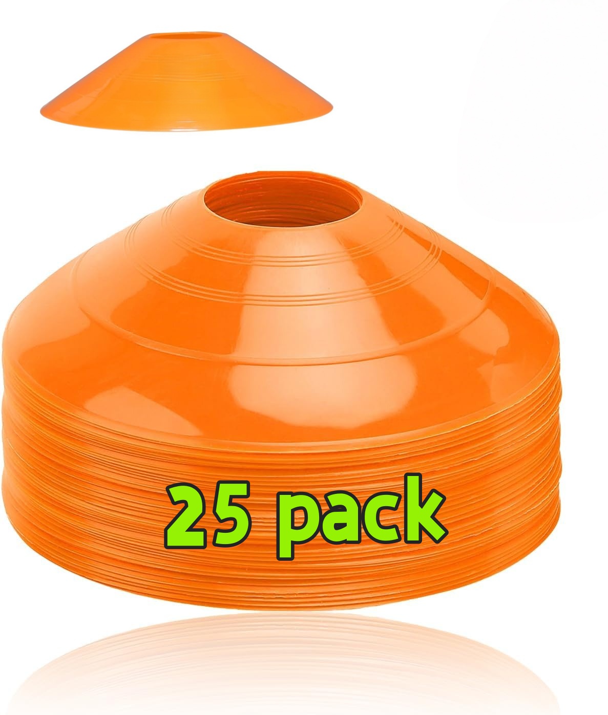 Football Training Cone - 25 Pack football cone plate football