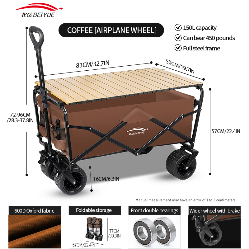 Heavy Duty Foldable Camping Wa - Sports Equipment Trolley ulasan dan harga