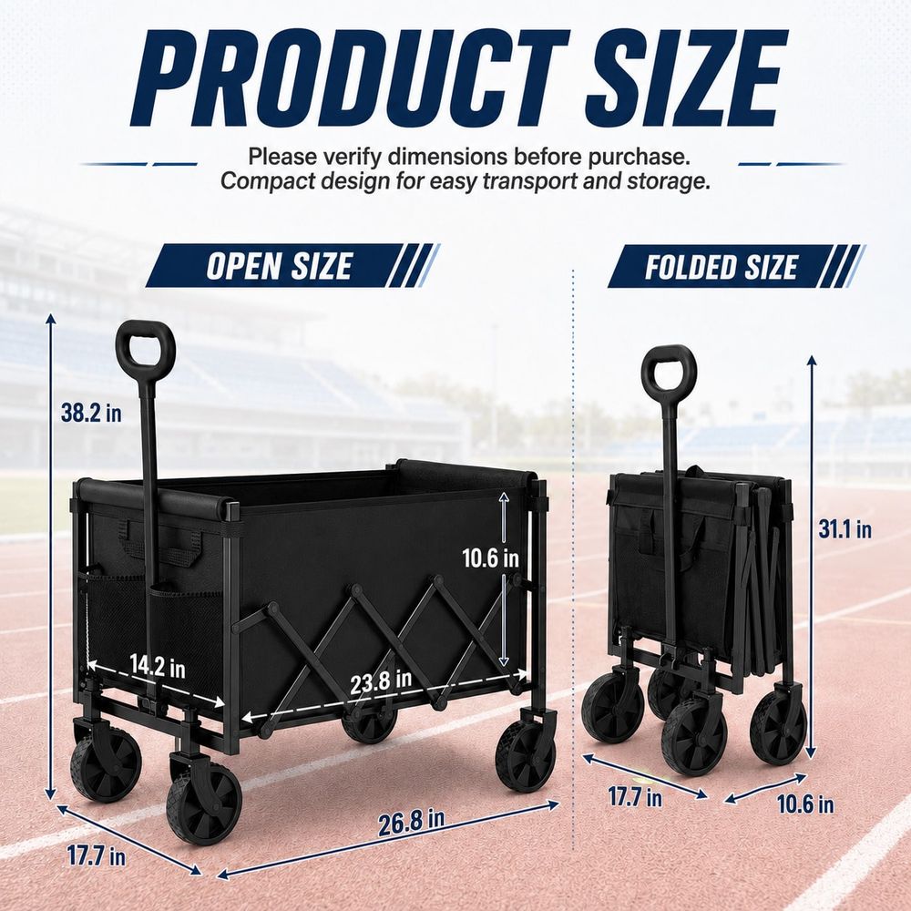 Field Equipment Transporter, 4 - Sports Equipment Wagon ulasan dan harga