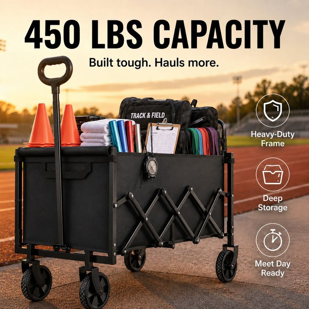 Field Equipment Transporter, 4 - Sports Equipment Wagon ulasan dan harga