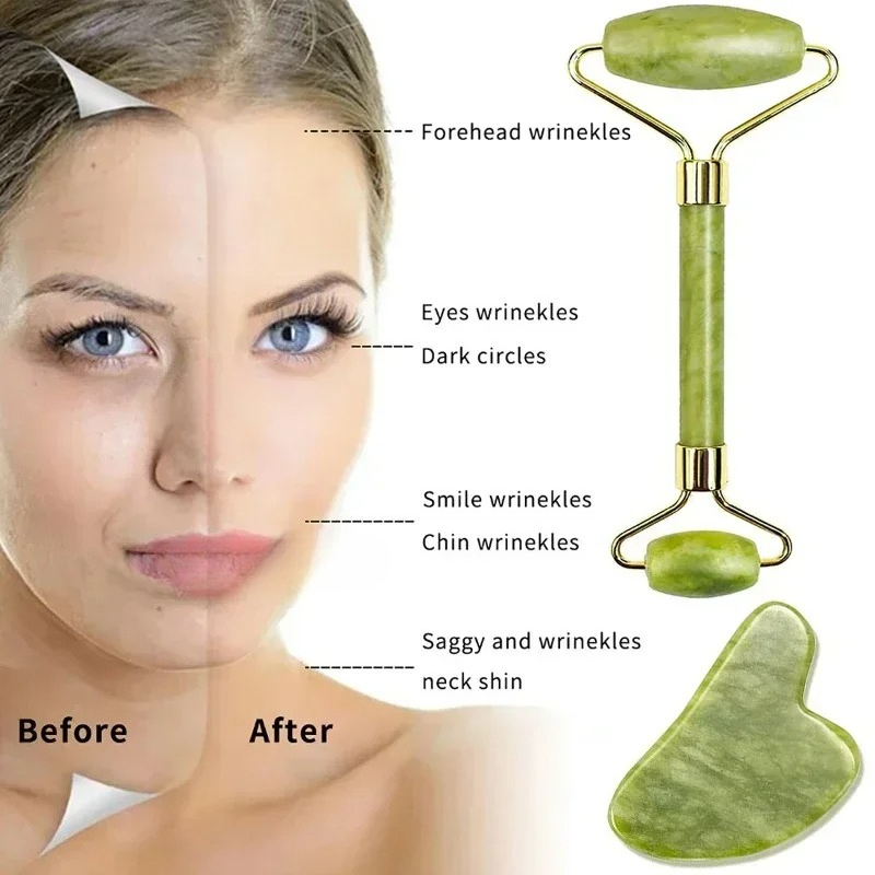 Natural jade roller massager,  - Lacrosse Stick Head ulasan dan harga