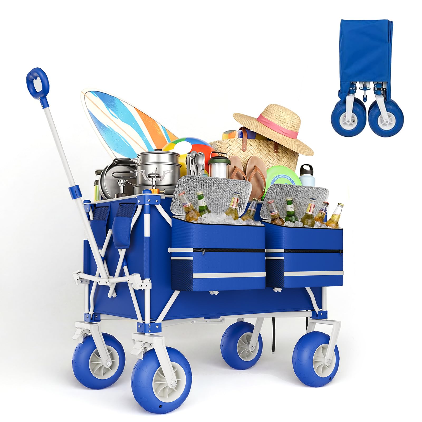Heavy Duty Beach Wagon Cart 46 - Sports Equipment Trolley ulasan dan harga
