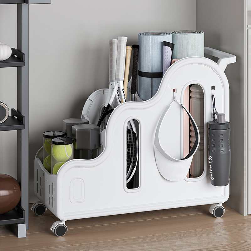 Storage rack Movable yoga mat  - Sports Equipment Trolley ulasan dan harga