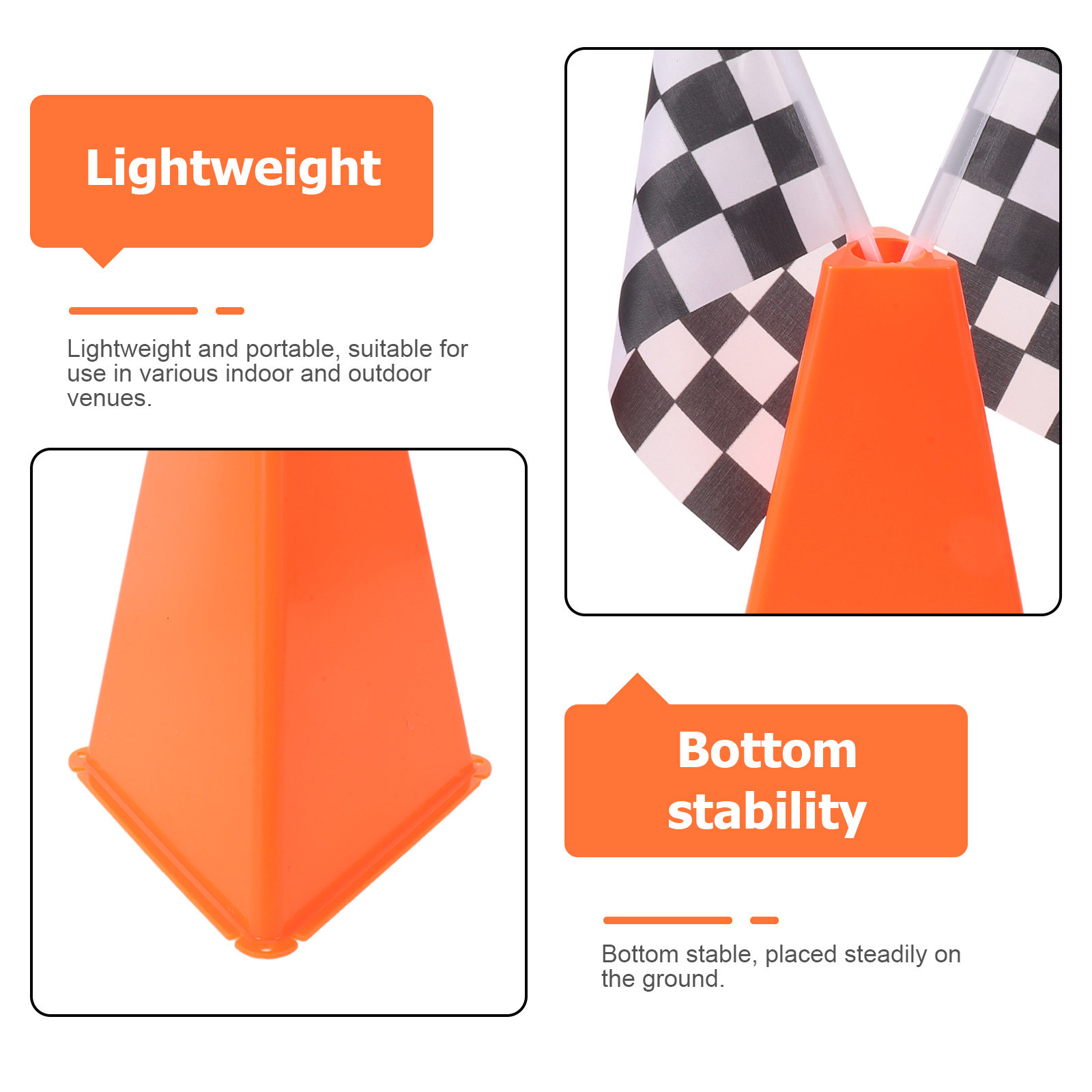 4Sets Soccer Training Agility  - Football Training Cone ulasan dan harga