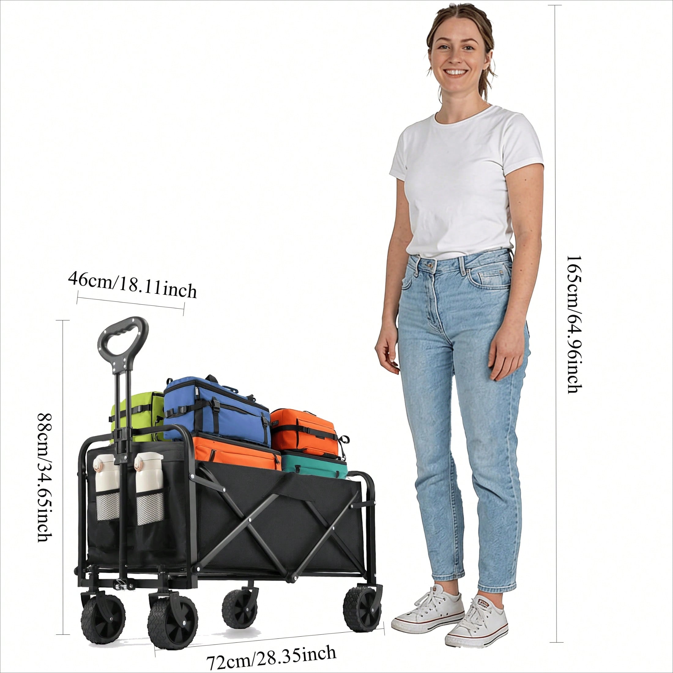 Camping Wagon All-Terrain Heav - Sports Equipment Wagon ulasan dan harga