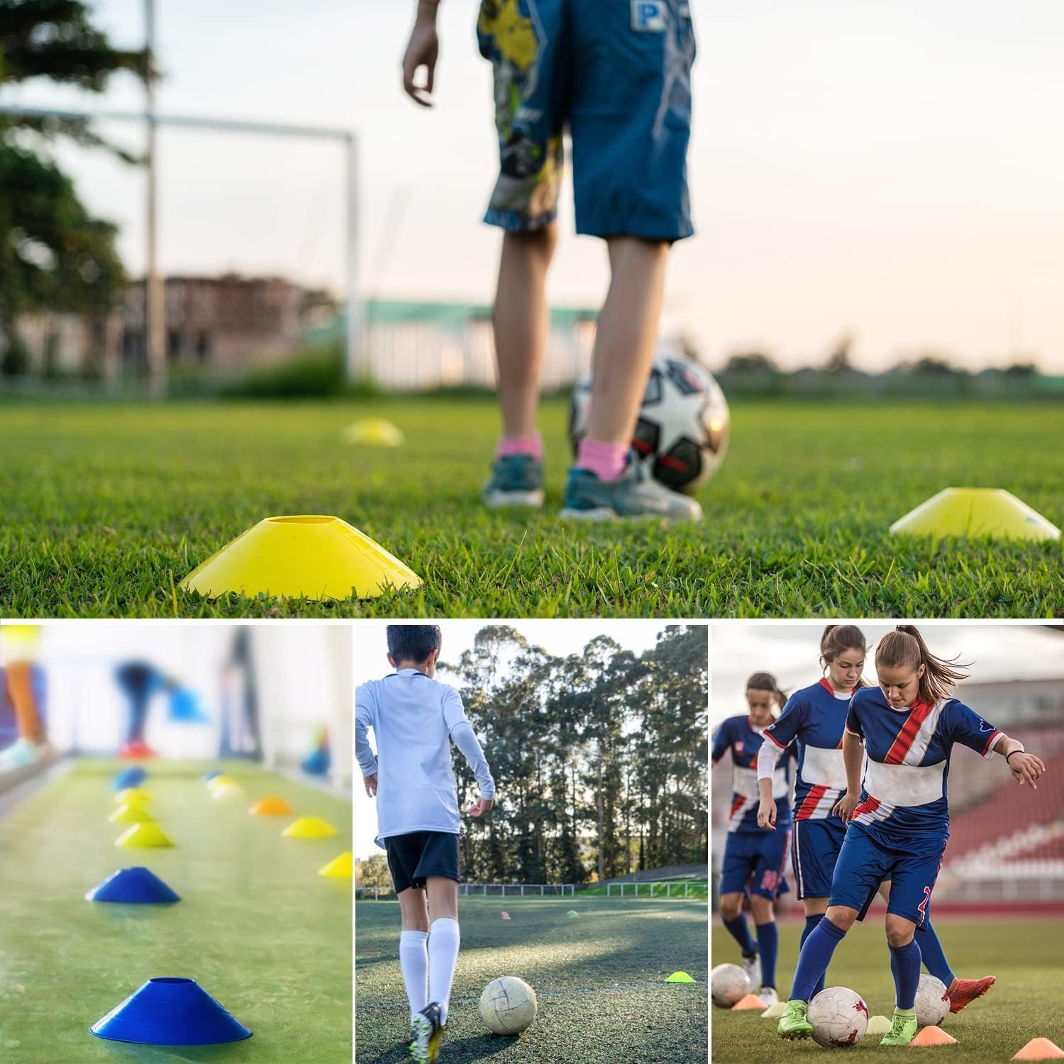 5 Pcs Football Training Plates - Football Training Cone ulasan dan harga