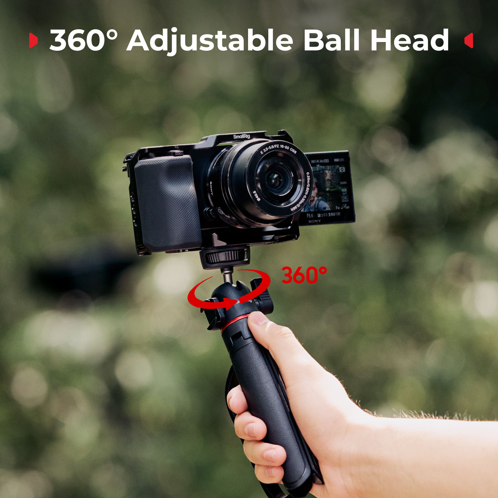 SmallRig VT-15 Vlog Tripod in  - Lacrosse Stick Head ulasan dan harga