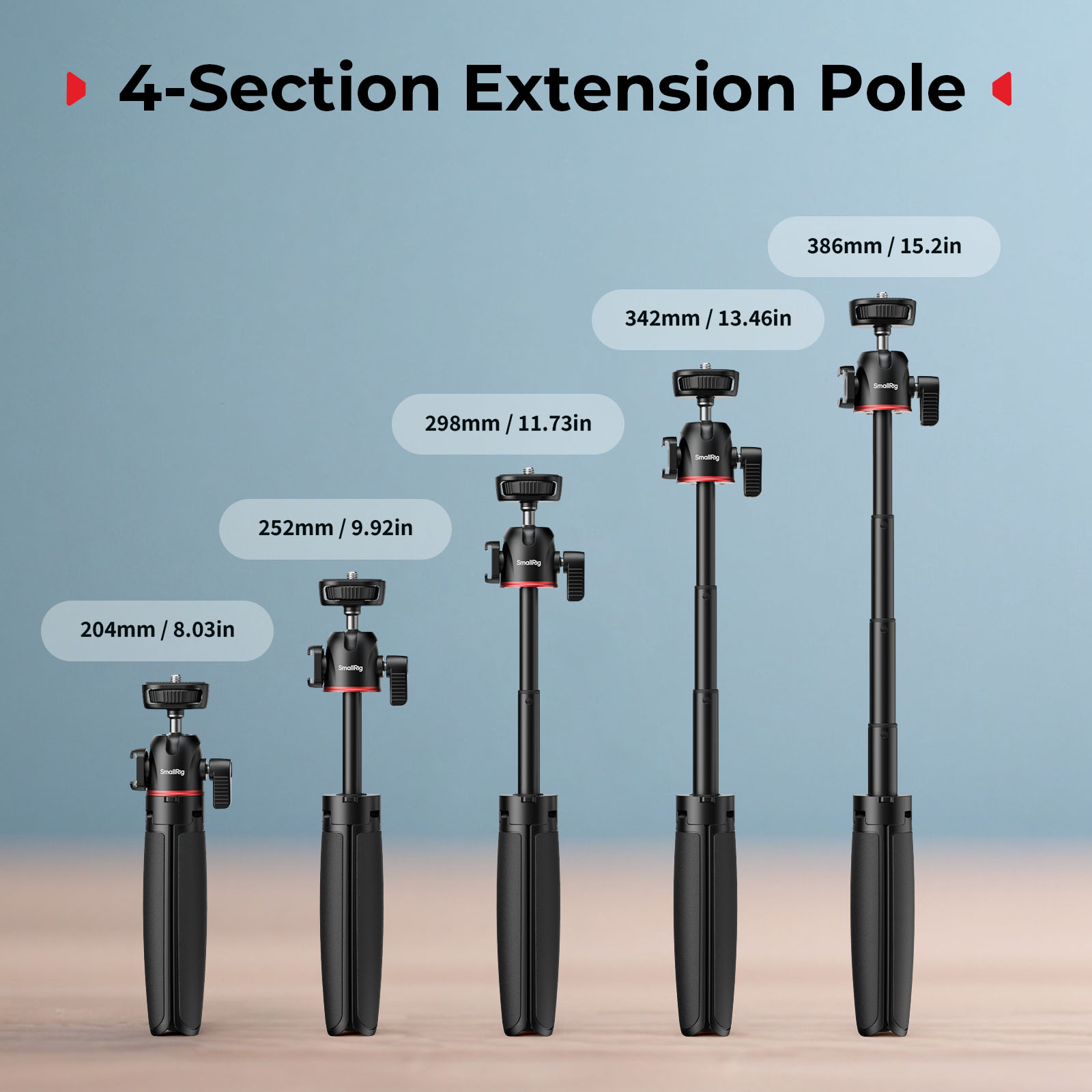 SmallRig VT-15 Vlog Tripod in  - Lacrosse Stick Head ulasan dan harga