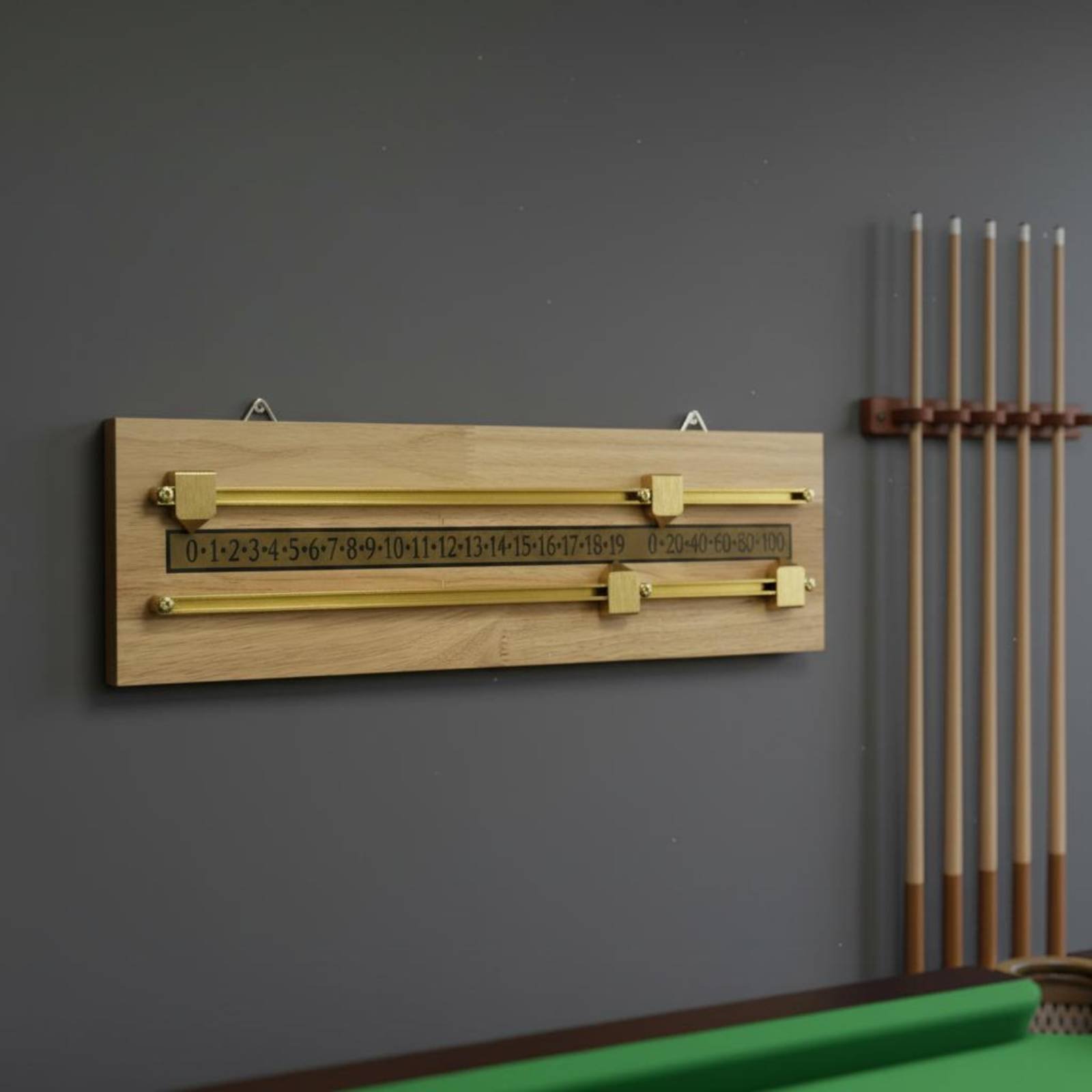 Wooden Billiard Scoreboard Cle - Sports Equipment Game ulasan dan harga