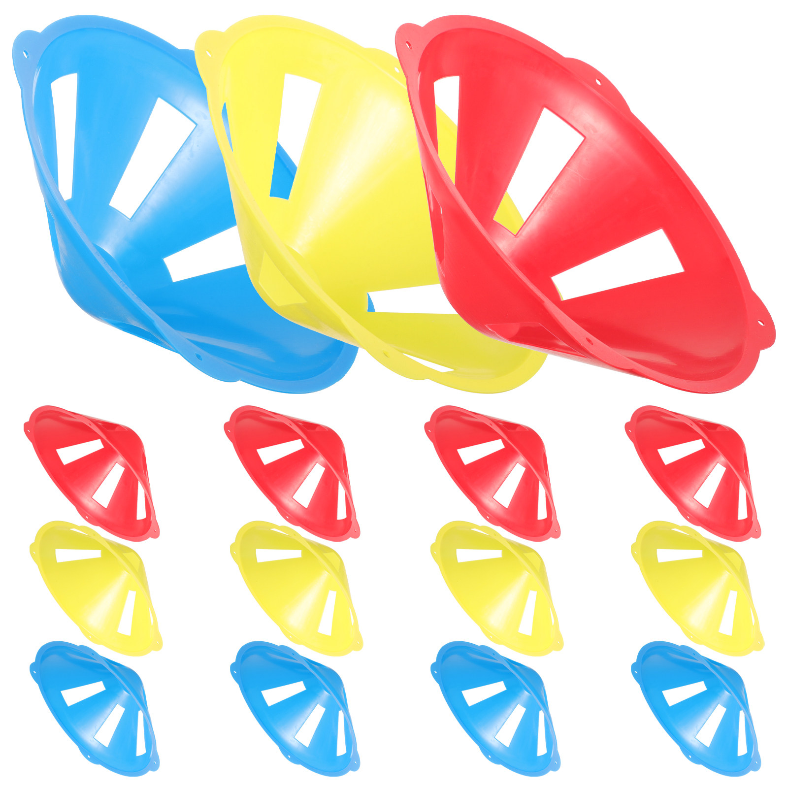 15Pcs Windproof Soccer Trainin - Football Training Cone ulasan dan harga