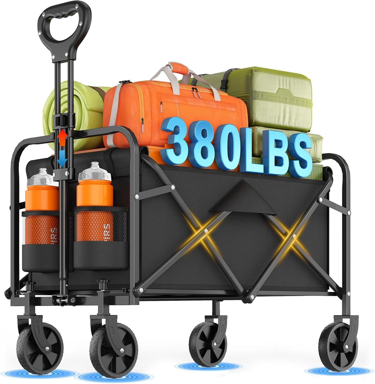 380LBS All Terrain Heavy Duty  - Sports Equipment Trolley ulasan dan harga