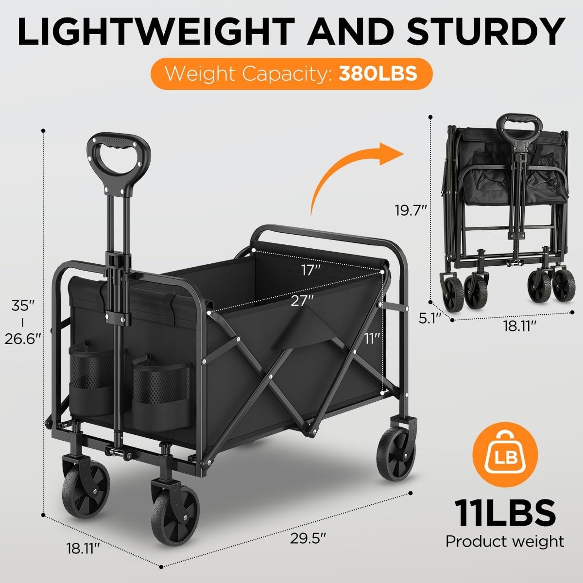 380LBS All Terrain Heavy Duty  - Sports Equipment Trolley ulasan dan harga