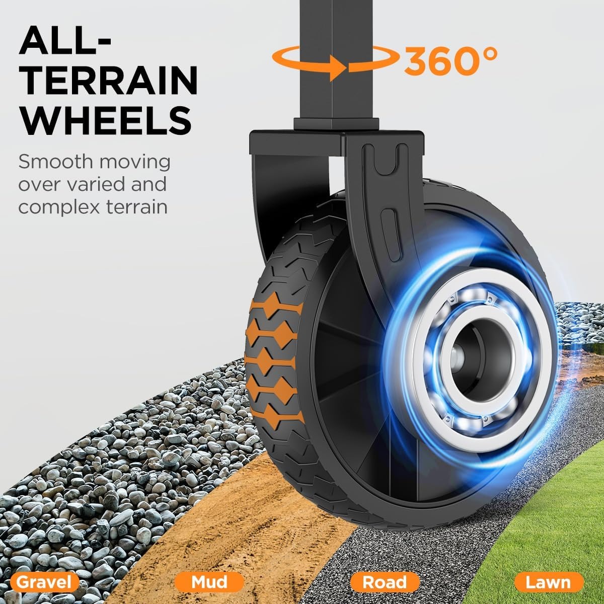 380LBS All Terrain Heavy Duty  - Sports Equipment Trolley ulasan dan harga