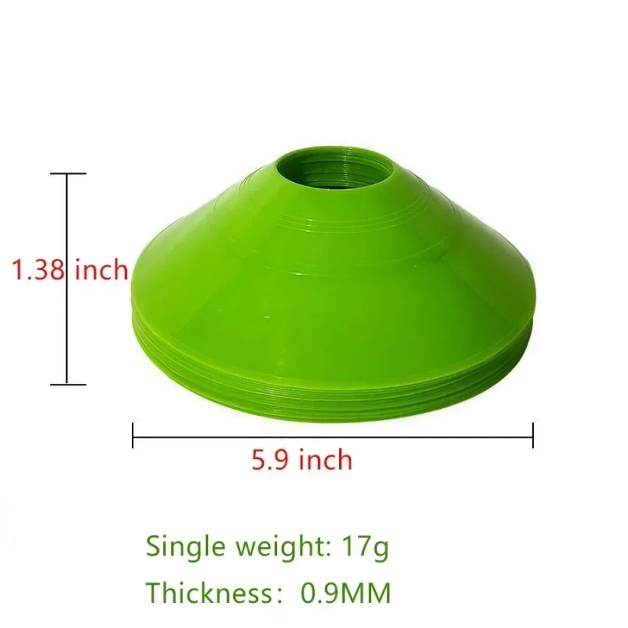 10Pcs Soccer Cones Disc Footba - Football Training Cone ulasan dan harga