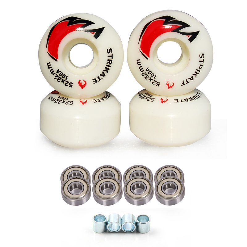 4Pcs Skateboard Wheels With be - Skateboard Complete Deck ulasan dan harga