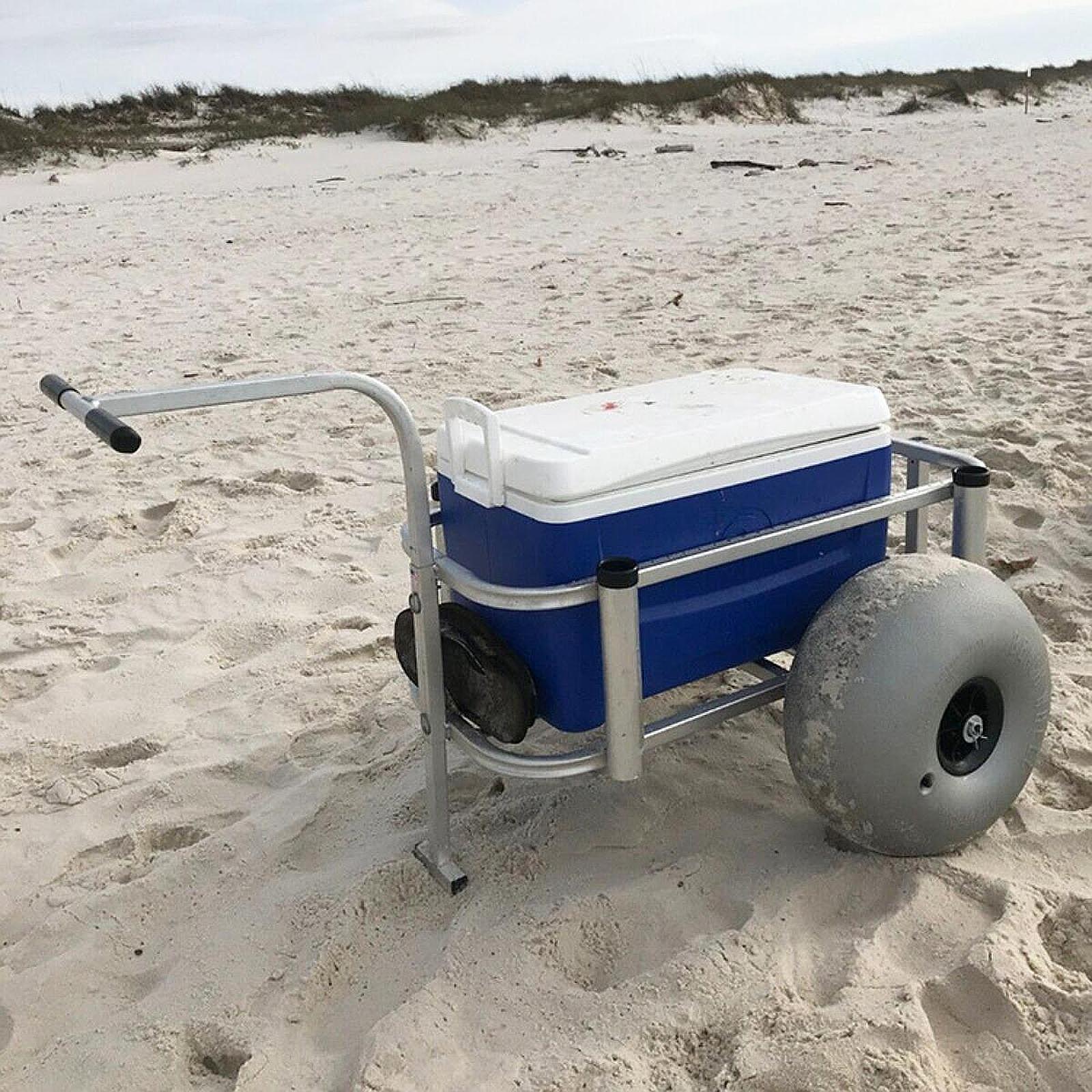 Beach Cart Sand Wheels 16 Inch - Sports Equipment Trolley ulasan dan harga