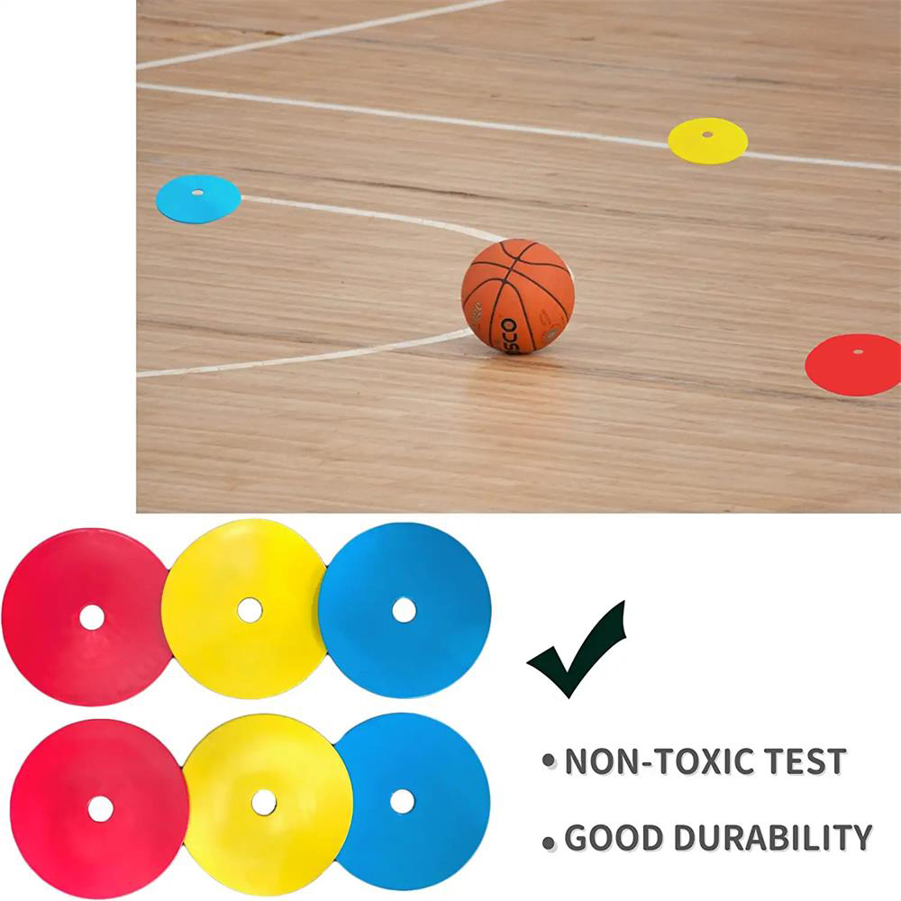 10pcs Soccer Flat Cones Marker - Football Training Cone ulasan dan harga