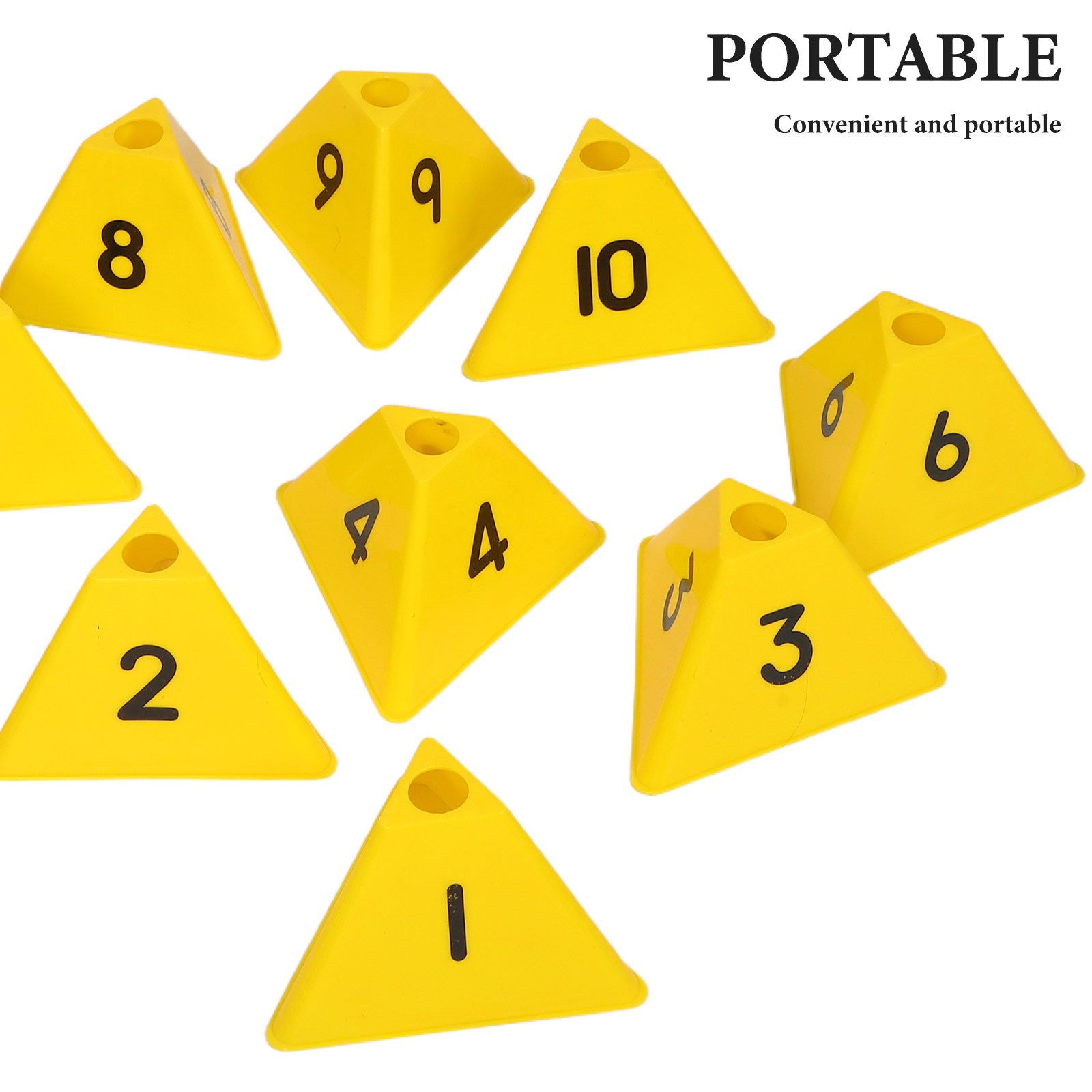 10Pcs Football Training Marker - Football Training Cone ulasan dan harga