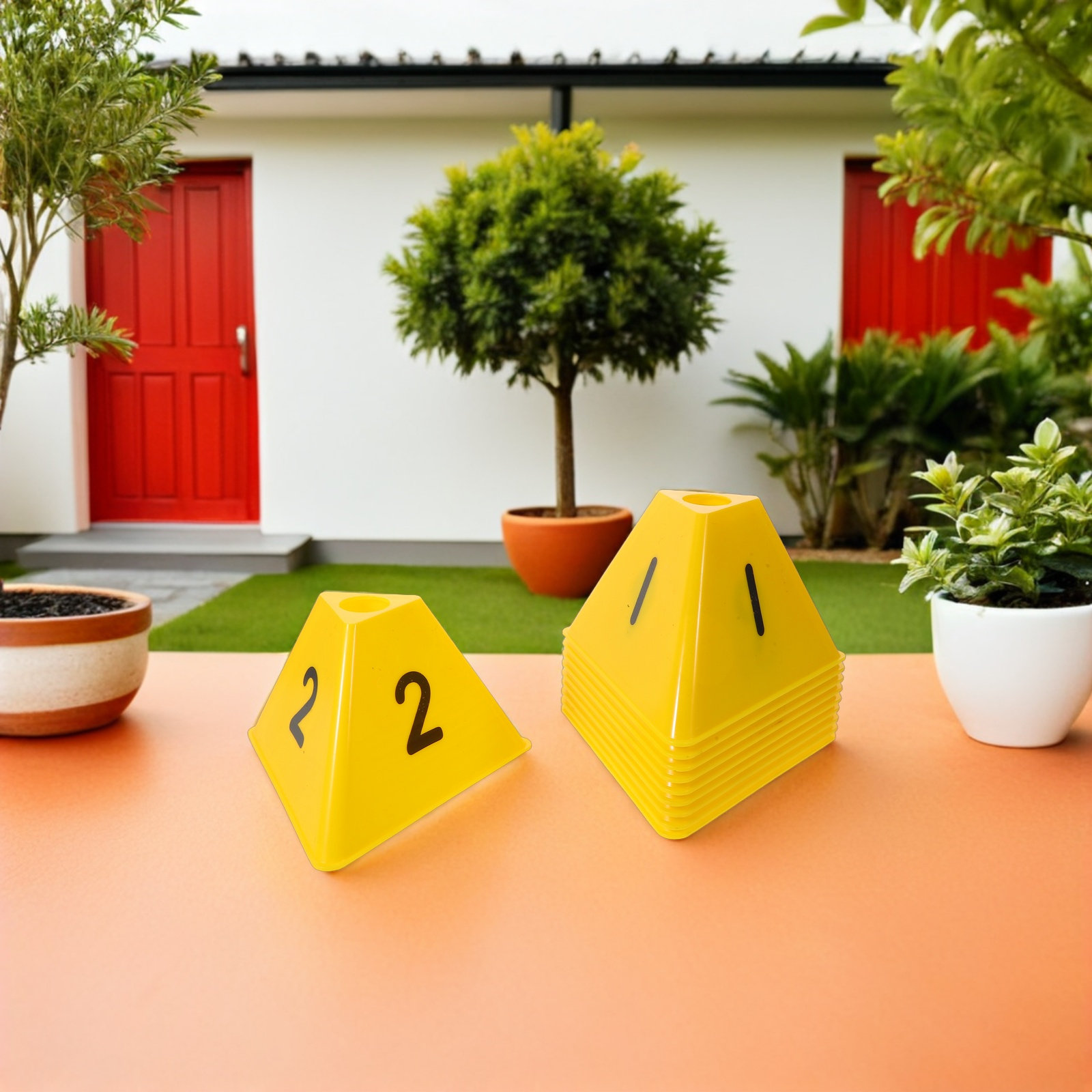 10Pcs Soccer Training Cones Nu - Football Training Cone ulasan dan harga