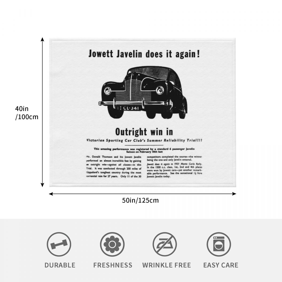 JOWETT JAVELIN Throw Blanket F - Javelin Throwing ulasan dan harga